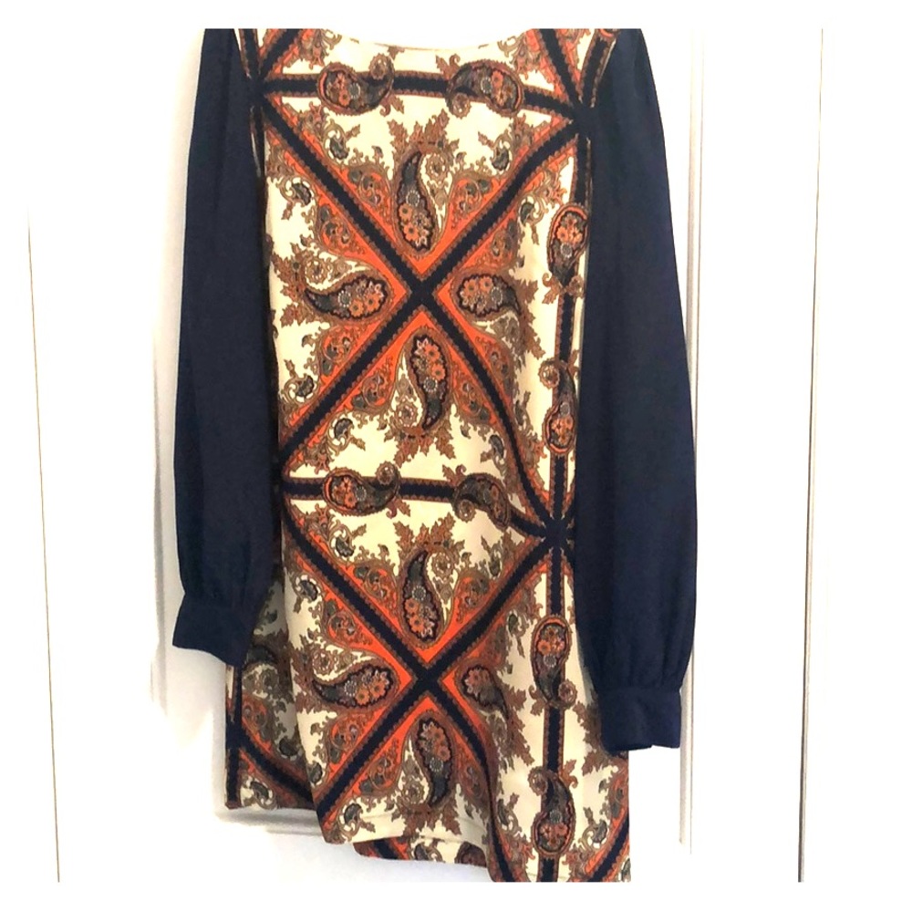 Silky Scarf Print Dress